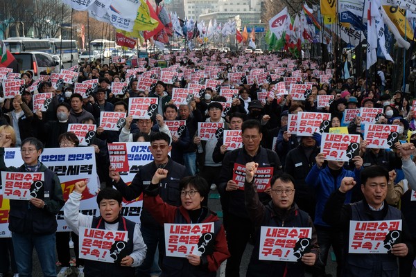 ▲ 민주노총 총궐기대회. <정기훈 기자>