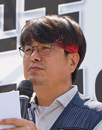 한종탁 건설노조 서울경기북부건설기계지부장(콘크리트 펌프카 노동자)